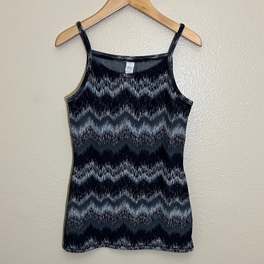 Ivivva Black Gray Spaghetti Strap Tank Top
